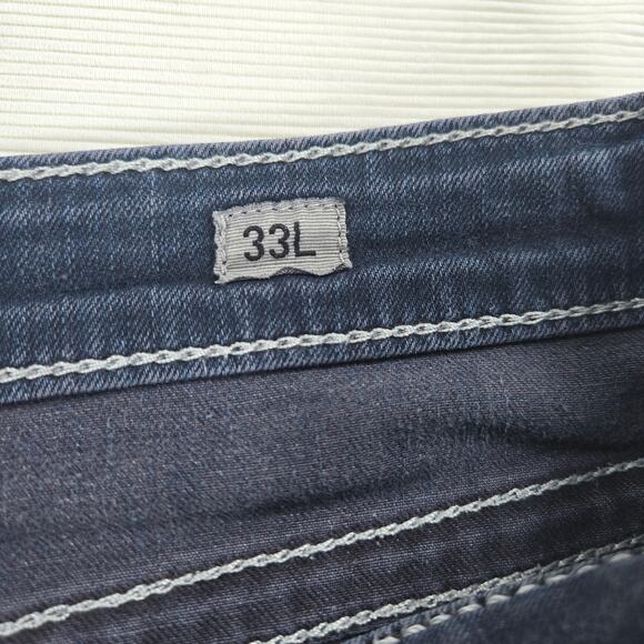 BKE Denim Mid Rise Dakota Bootcut Stretch Jeans in Jeffries Women's Size 33L - Picture 3 of 11